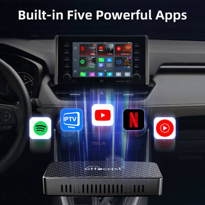 (Today Special Offer $40 OFF) Play2Video Pro Wireless CarPlay/ Android Auto Adapter With YouTube & Netflix