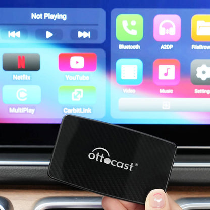 (Today Special Offer $40 OFF) Play2Video Pro Wireless CarPlay/ Android Auto Adapter With YouTube & Netflix