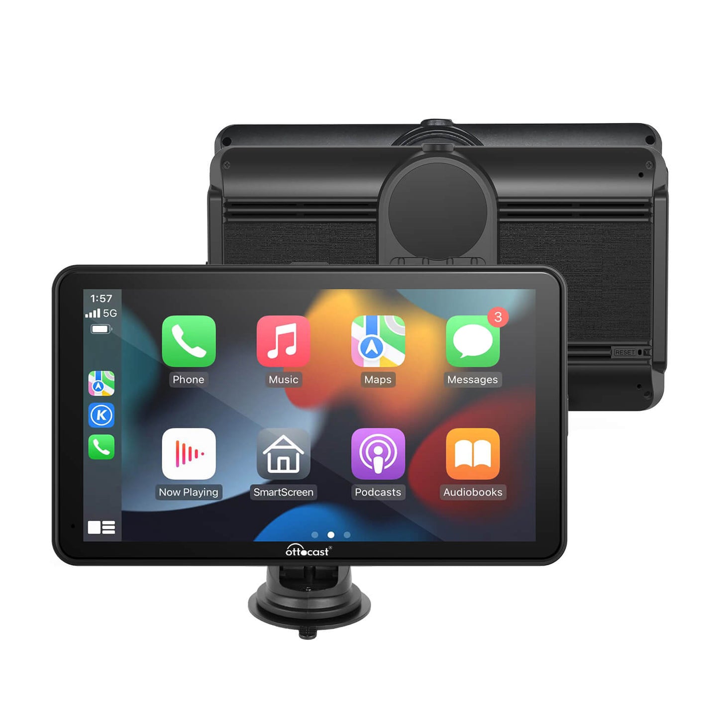 Portable 7" Apple CarPlay & Android Auto Car Touch Screen