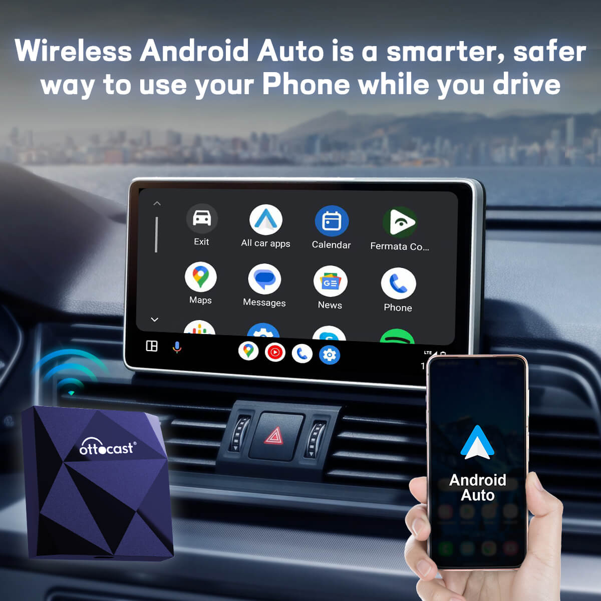 A2Air Android Auto Wireless Bluetooth Adapter - Limited Time Offer