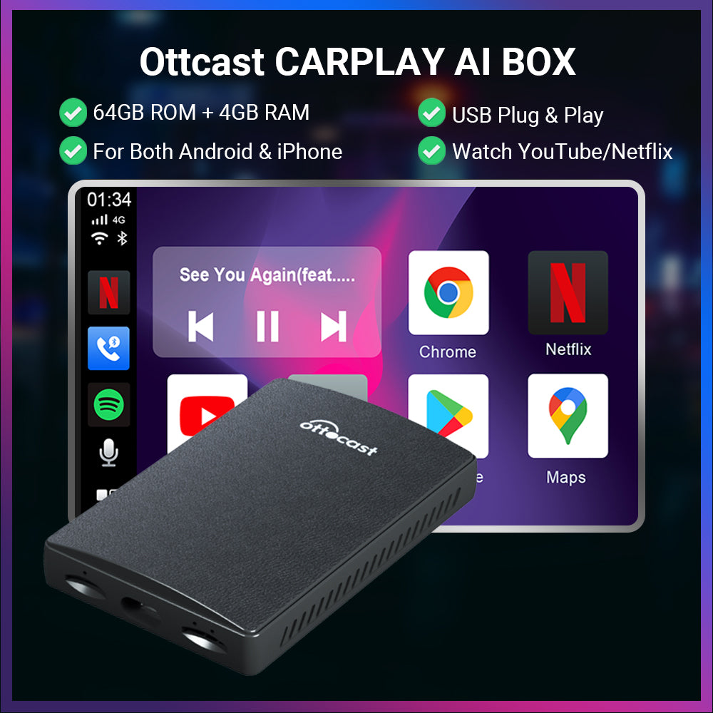 Wireless CarPlay/Android Auto Adapter AI BOX