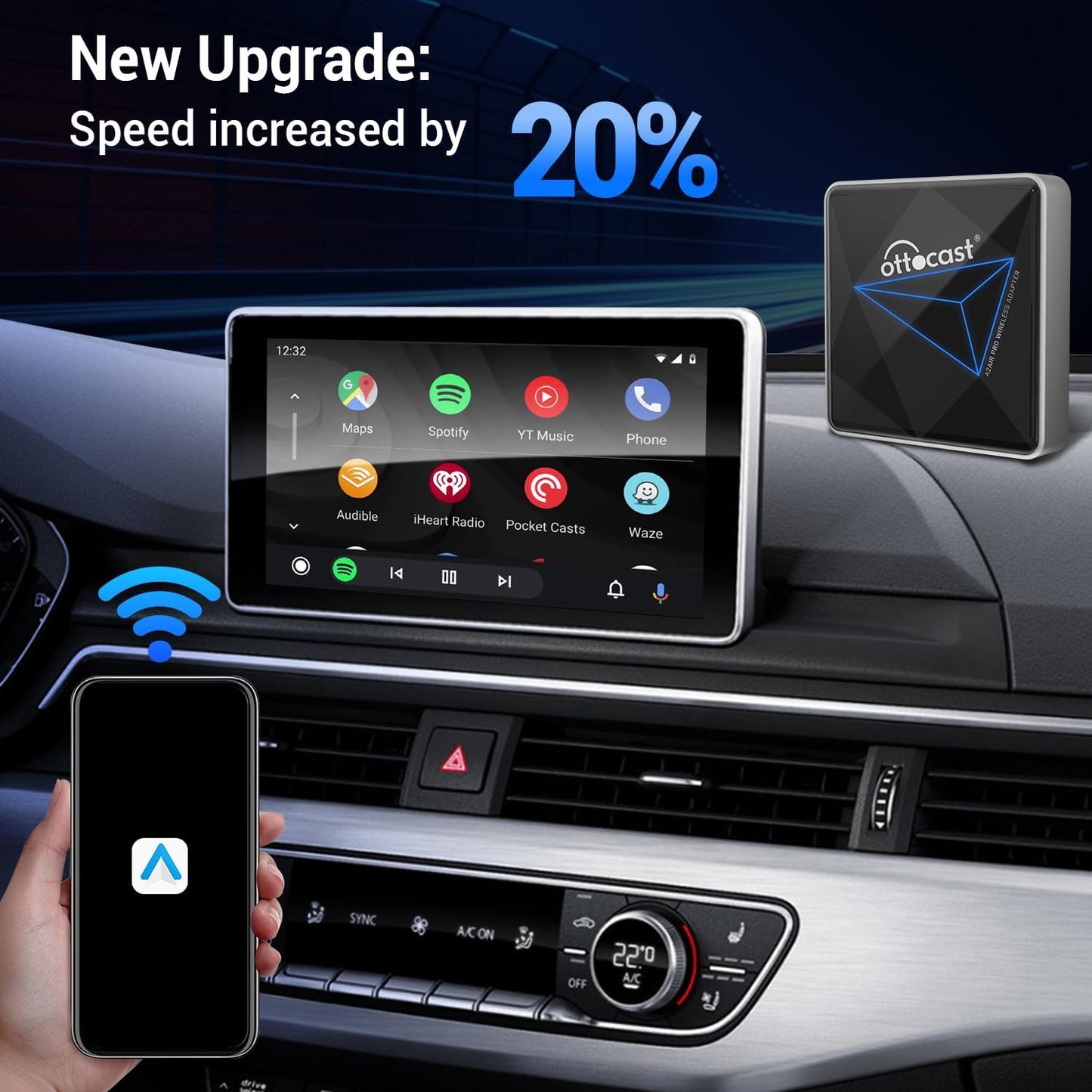 A2Air Pro Wireless Android Auto Adapter