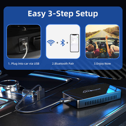 (twitter Special Offer ) Play2Video Pro Wireless CarPlay/ Android Auto 3-in-1 Adapter