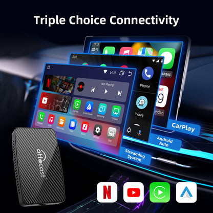 (twitter Special Offer ) Play2Video Pro Wireless CarPlay/ Android Auto 3-in-1 Adapter