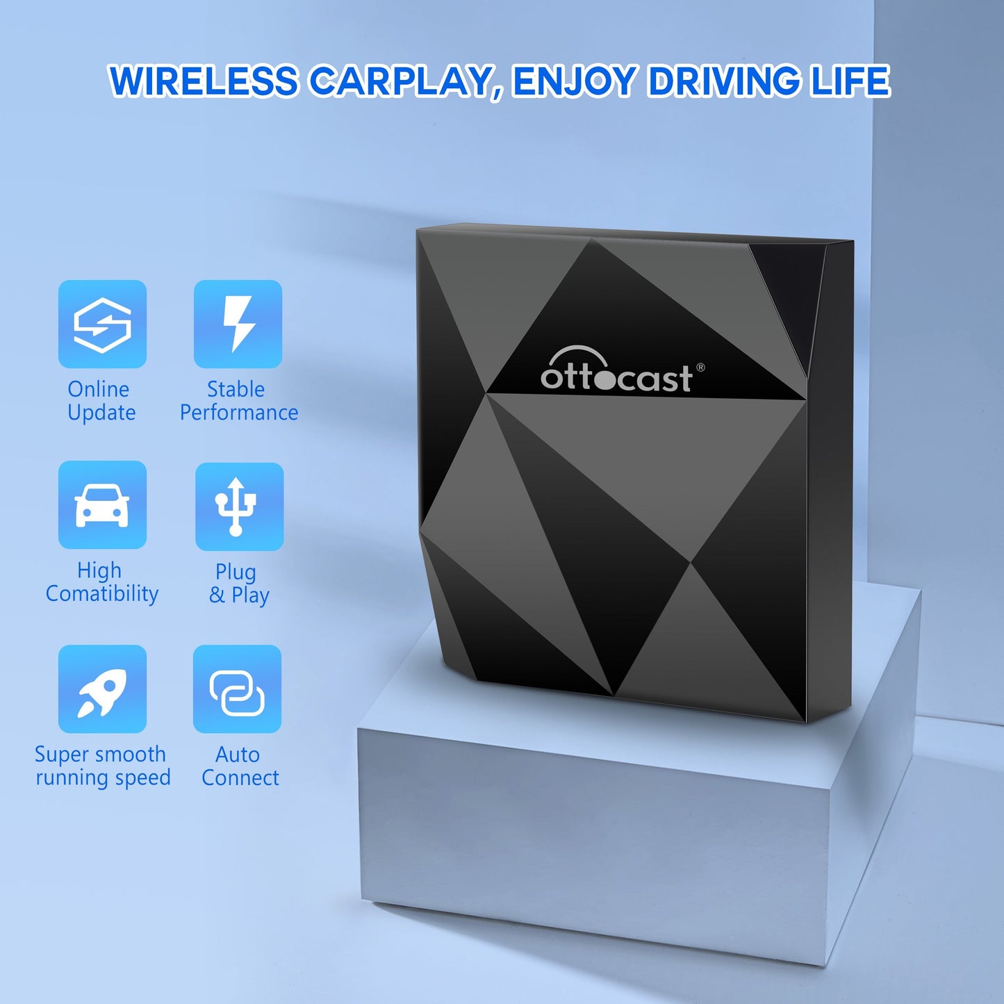 (Save 30% on Last Chance) - Ottocast Wireless CarPaly Adapter