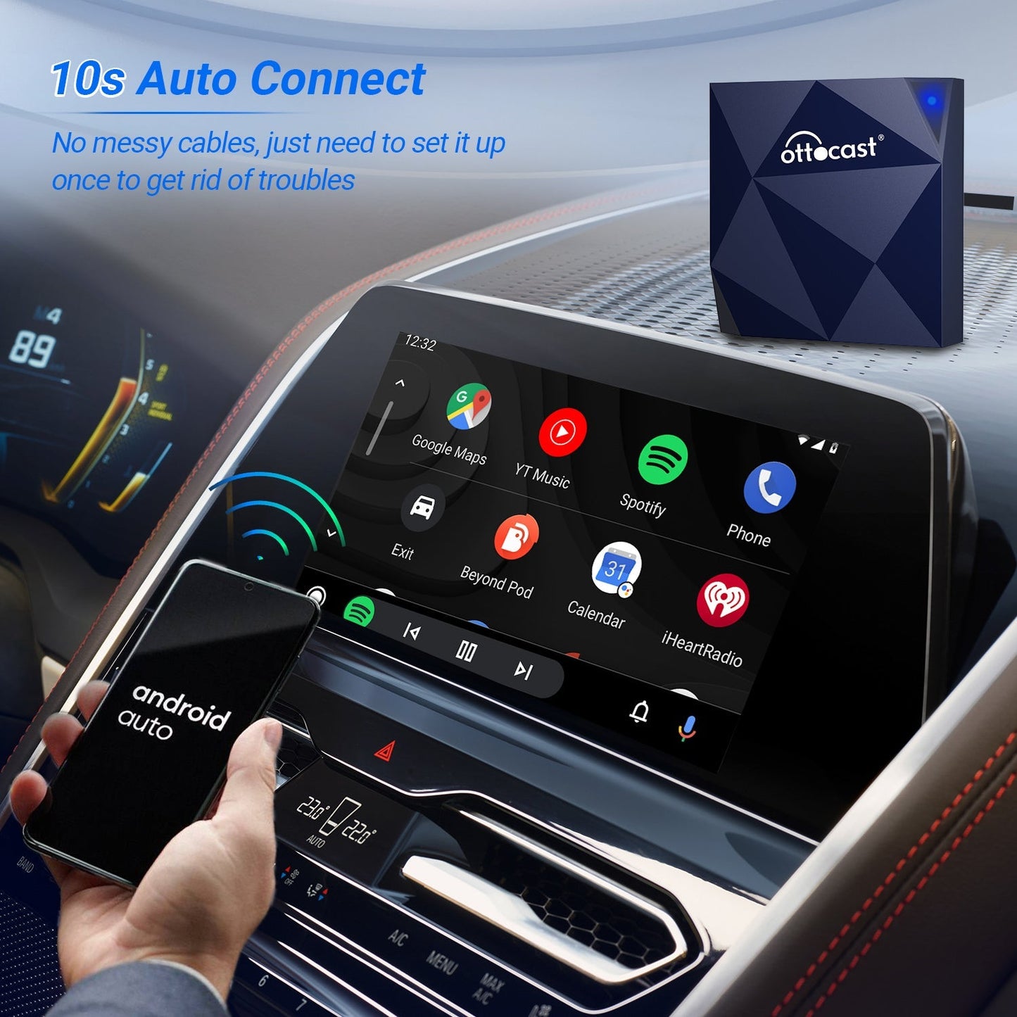 Wireless CarPlay/Android Auto Adapter AI BOX