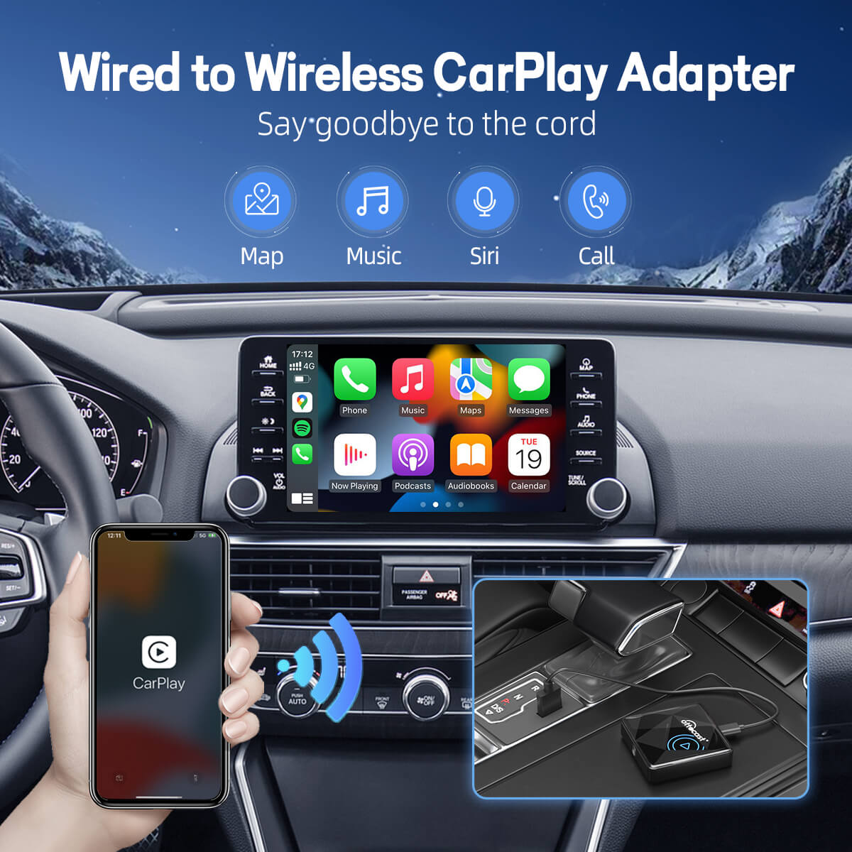 U2 AIR Pro Wireless CarPlay-Adapter