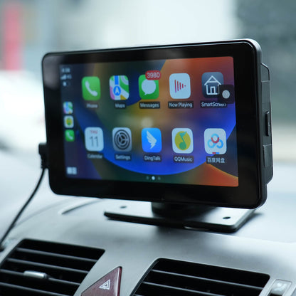 Portable 7" Apple CarPlay & Android Auto Car Touch Screen