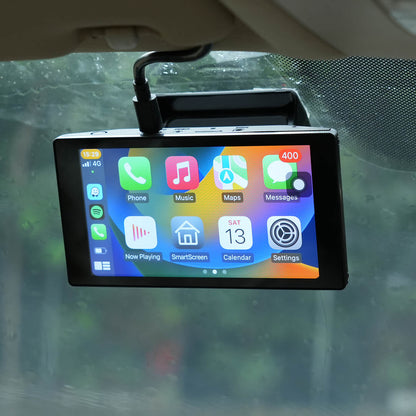 Portable 5" Apple CarPlay & Android Auto Car Touch Screen