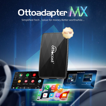 (Today Special Offer $30 OFF) Ottoadapter MX Wireless CarPlay/ Android Auto 3-in-1 Adapter