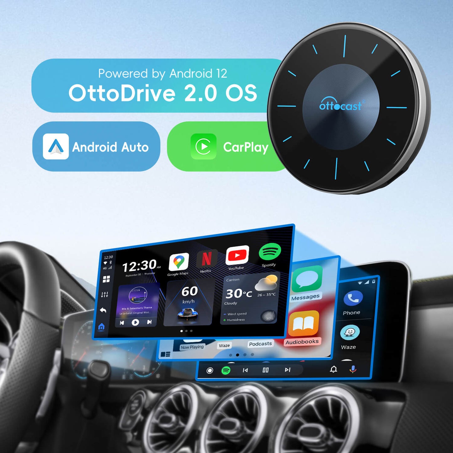 (Twitter Special Offer ) OttoAibox P3 CarPlay AI Box