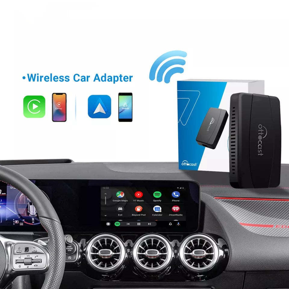 (Special price Ends: TODAY!)New U2-X Pro Wireless Android Auto/CarPlay 2 in 1 Adapter