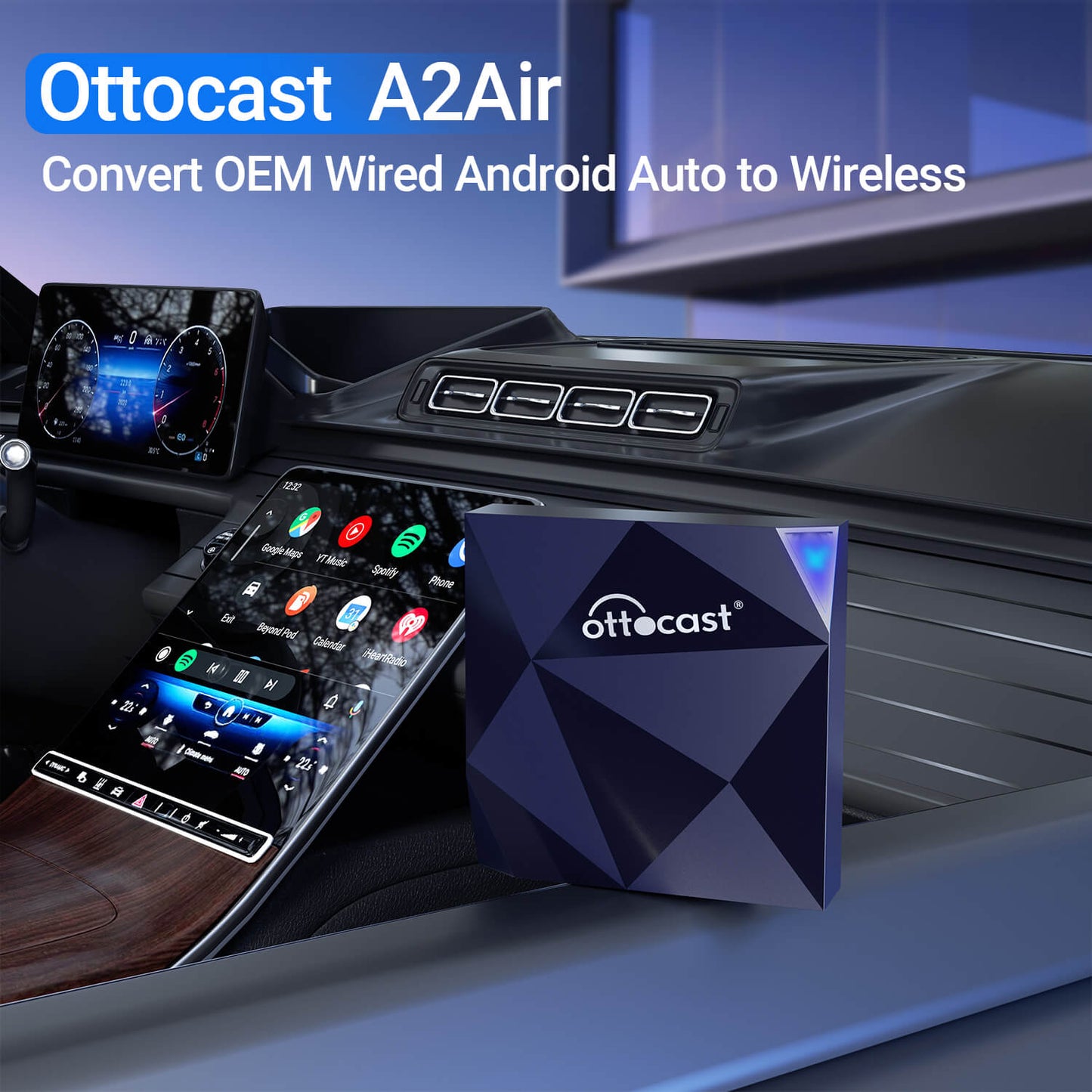 A2Air Android Auto Wireless Bluetooth Adapter - Limited Time Offer